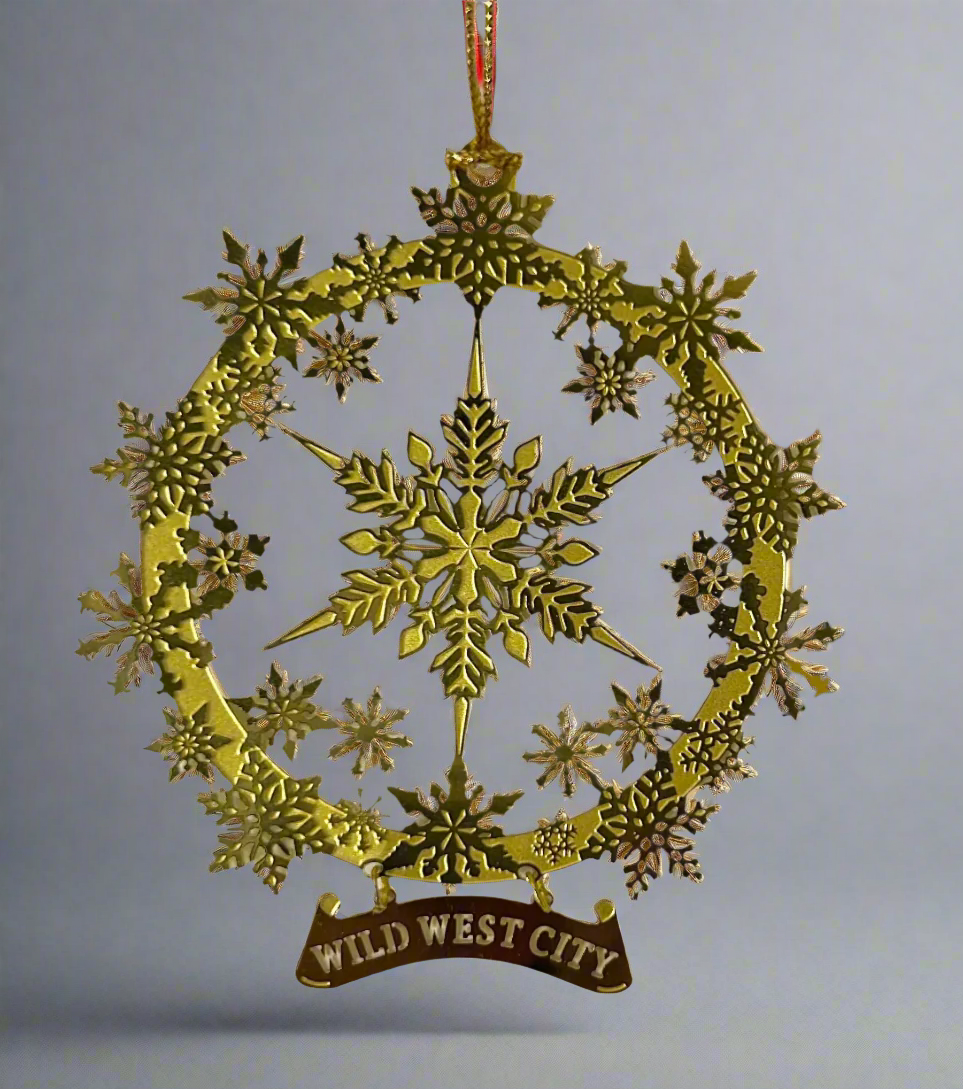 Wild West City Holiday Ornament