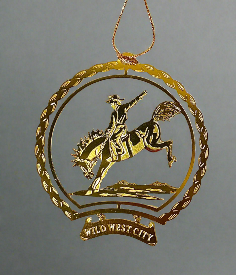 Wild West City Holiday Ornament