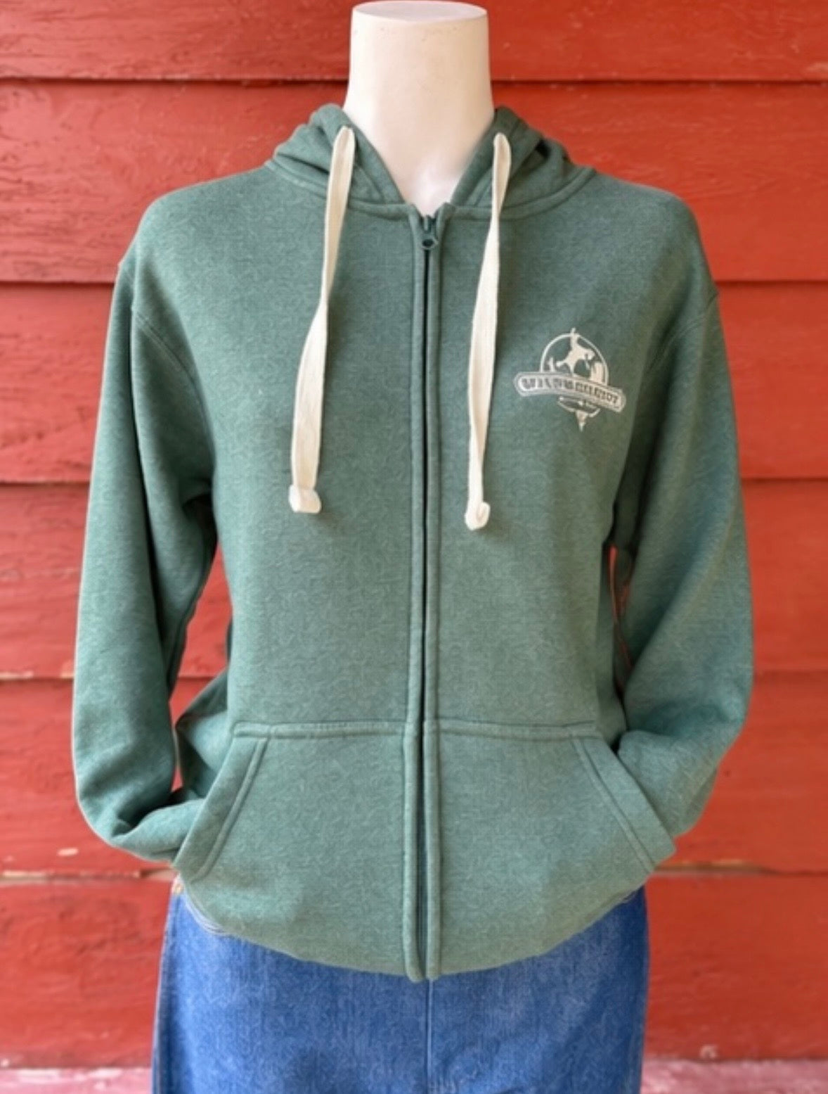 Wild West City Green Zip Up