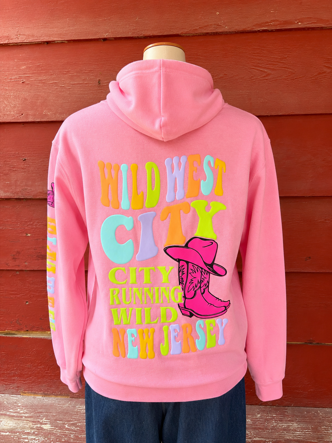 Adult Neon WWC Sweatshirt- Bright Pink