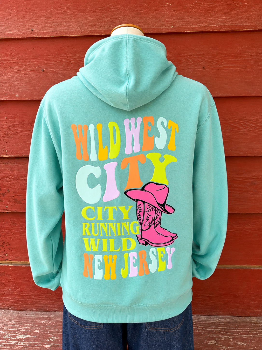 Adult Neon WWC Sweatshirt - Bright Cyan