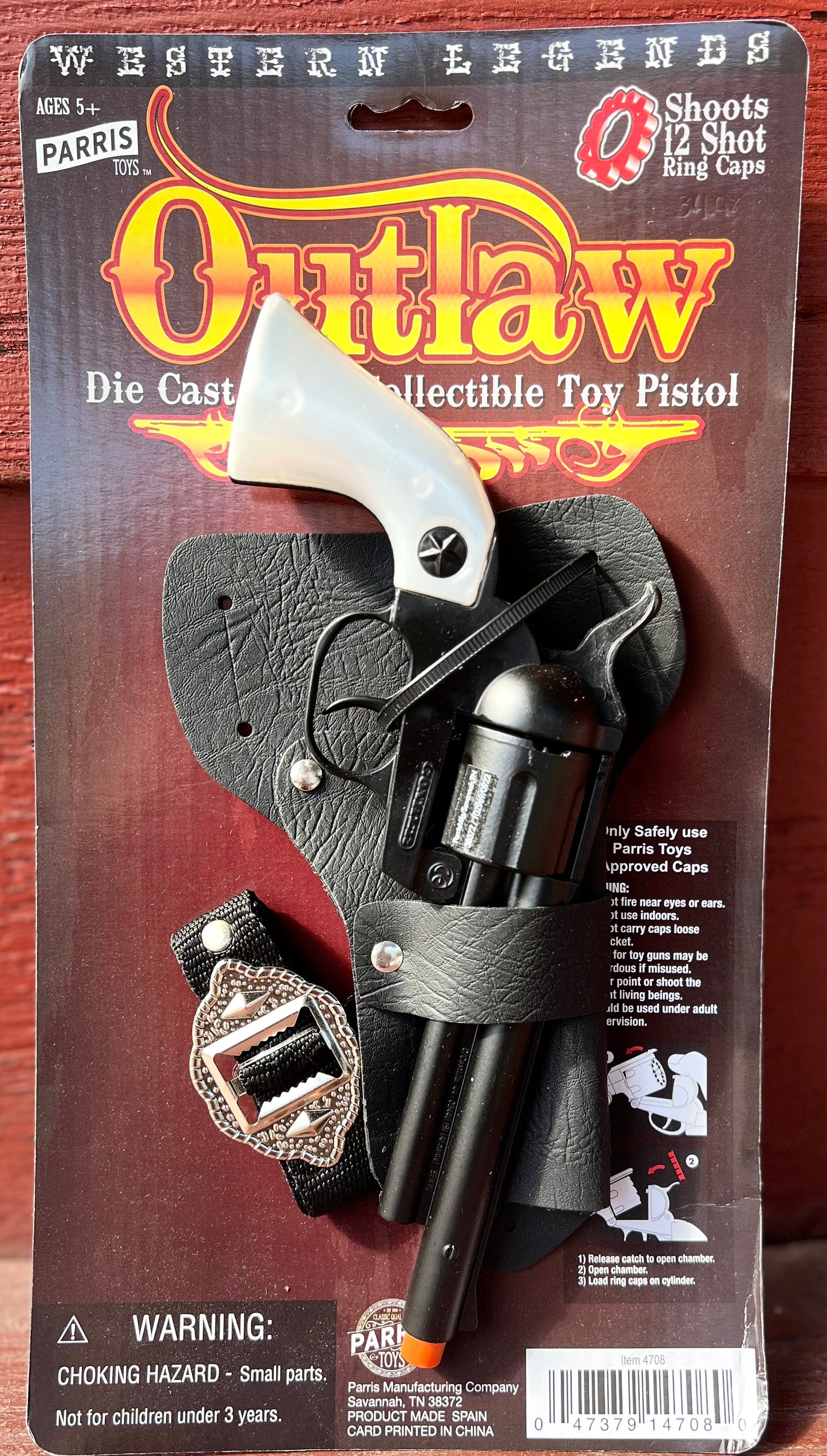 Outlaw Die Cast Cap Toy Pistol
