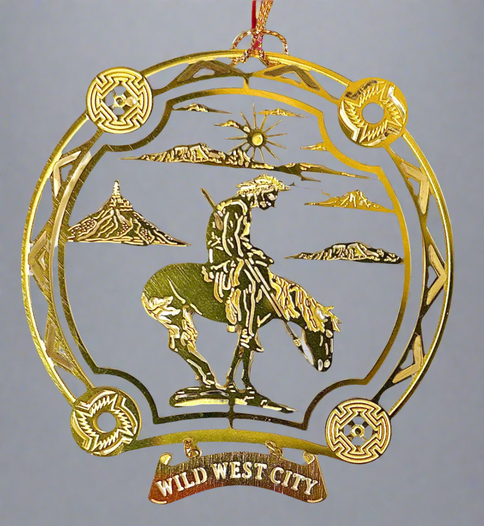 Wild West City Holiday Ornament