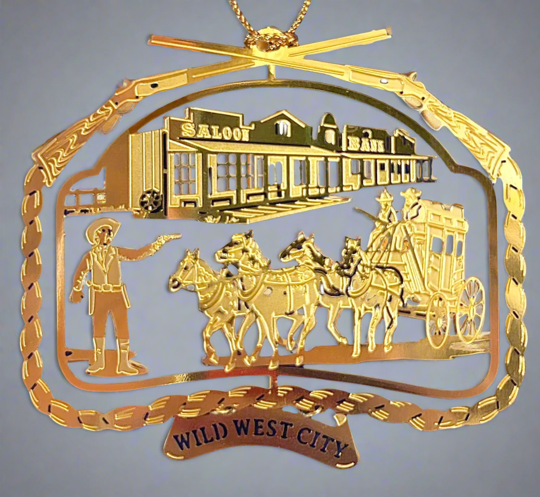 Wild West City Holiday Ornament