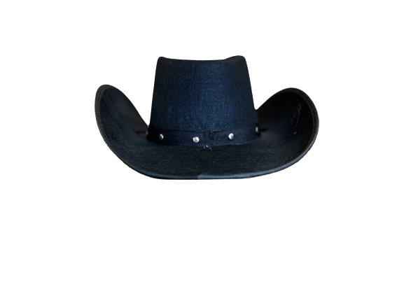Felt Cowboy Hat with Ribbon Chin Cord