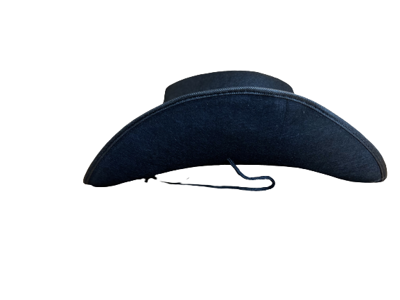Felt Cowboy Hat with Ribbon Chin Cord