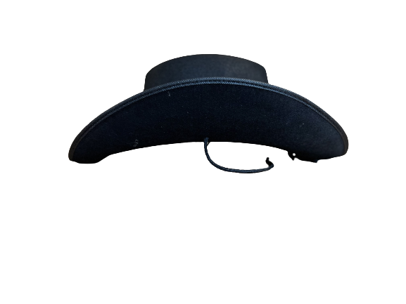 Felt Cowboy Hat with Ribbon Chin Cord
