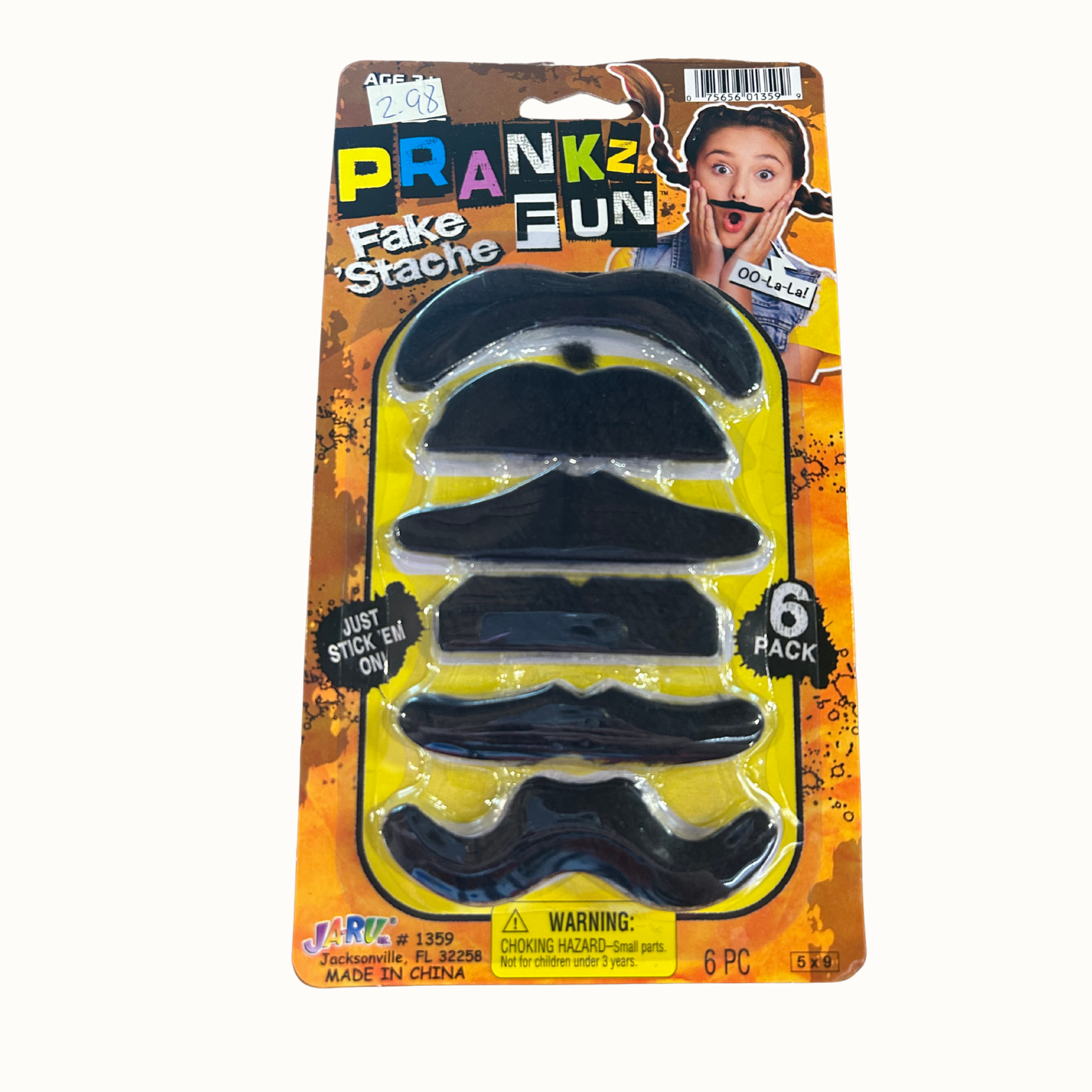 Fake Mustache 6-Pack