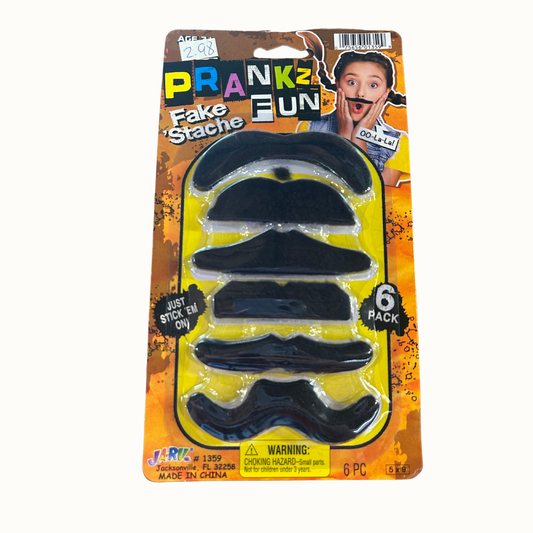 Fake Mustache 6-Pack