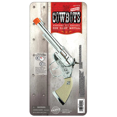 Silver Cowboy Roll Cap Gun