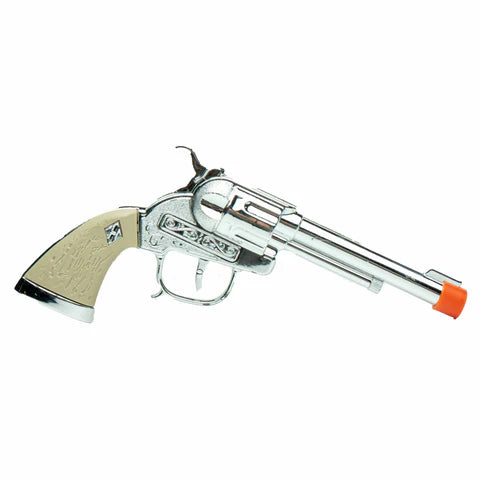 Silver Cowboy Roll Cap Gun