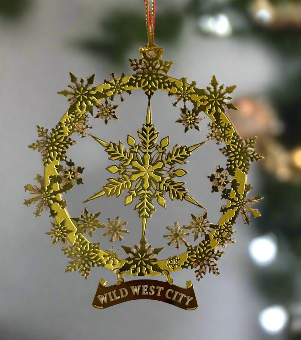 Wild West City Holiday Ornament