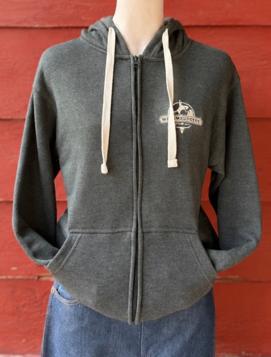 Wild West City Heather Grey Zip Up