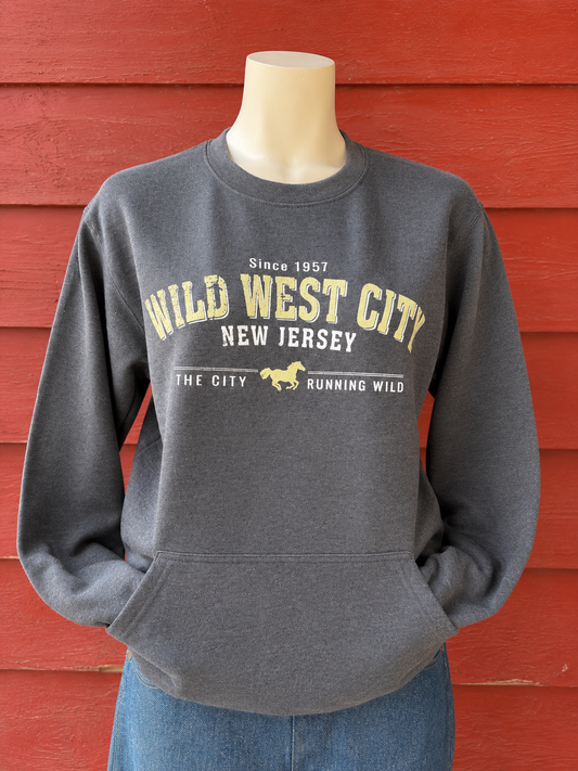 WWW City Running Wild Crew Neck - Heather Gray