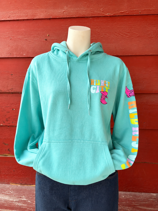 Adult Neon WWC Sweatshirt - Bright Cyan