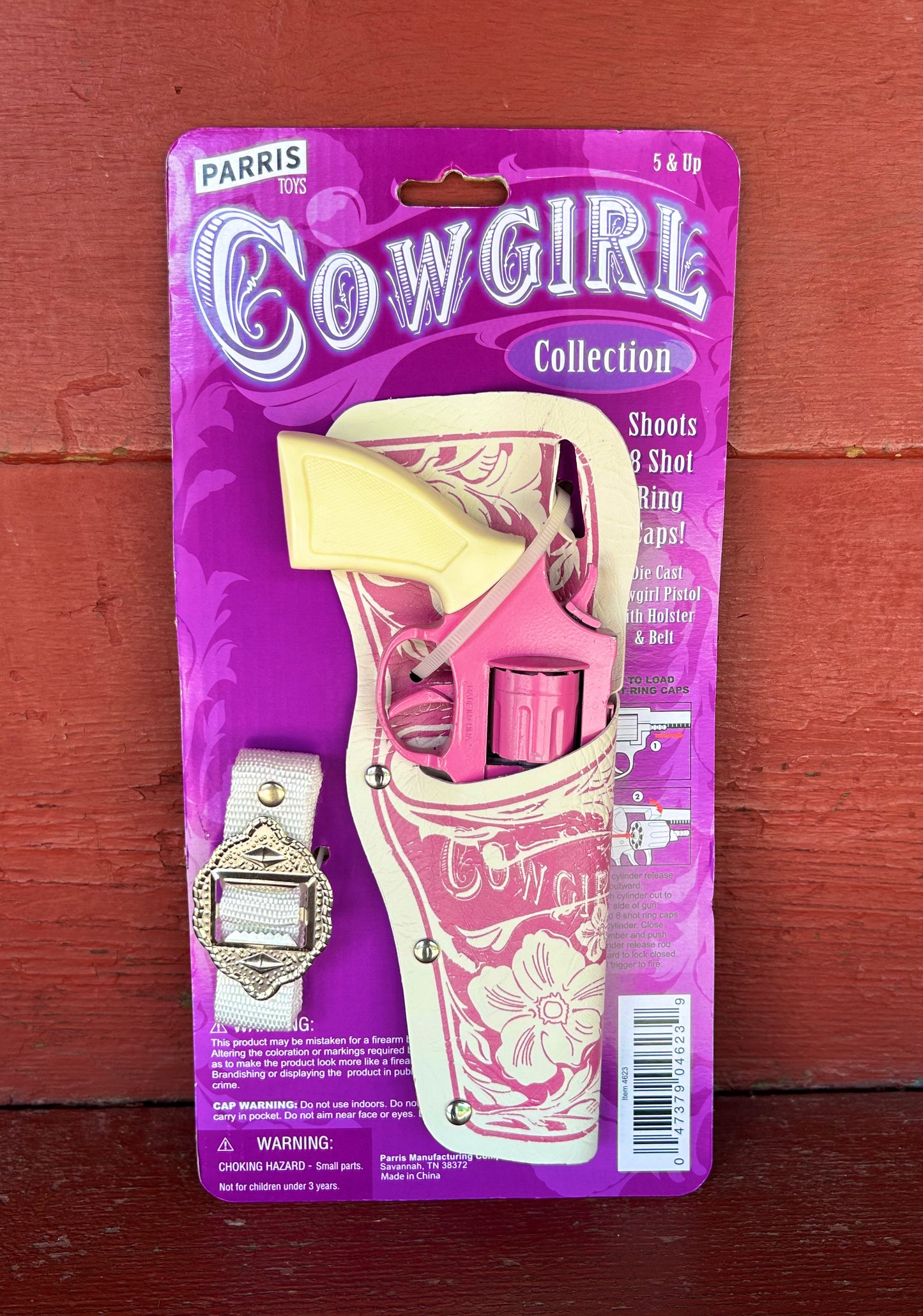 Cowgirl 8-Shot Toy Gun