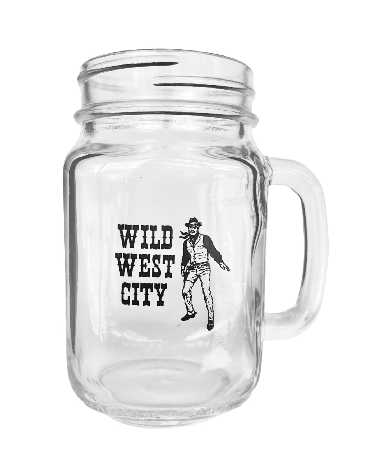 Wild West City Mason Jar