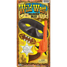 Wild West Masked Man Clicker Toy Play Set