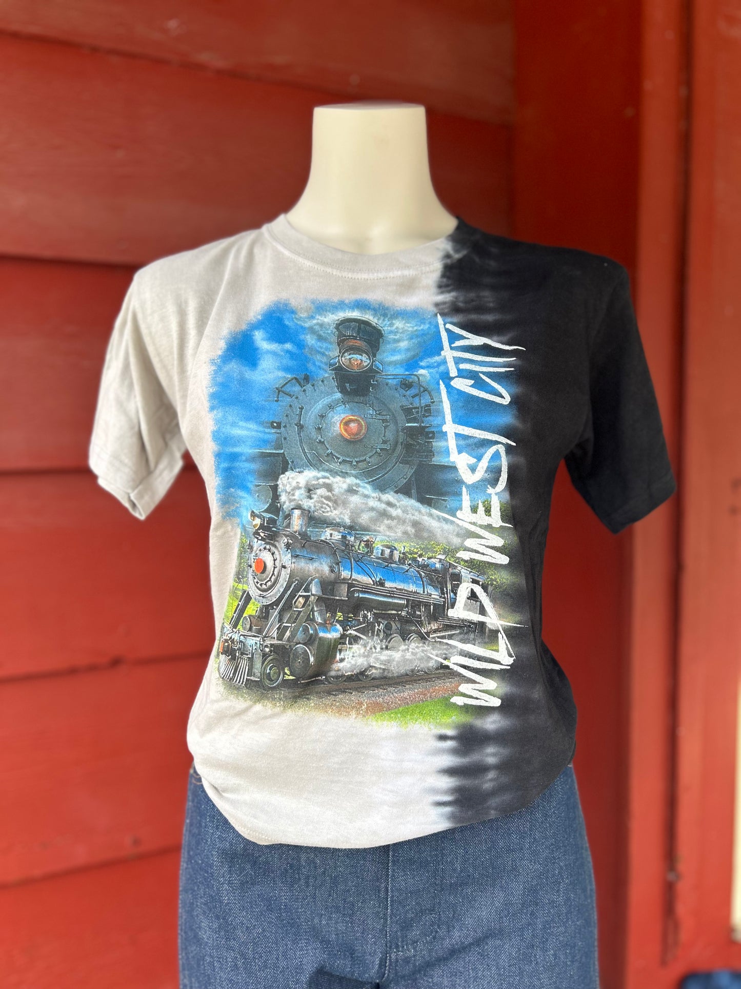 Glow in the Dark Wild West City Kids Train T-Shirt