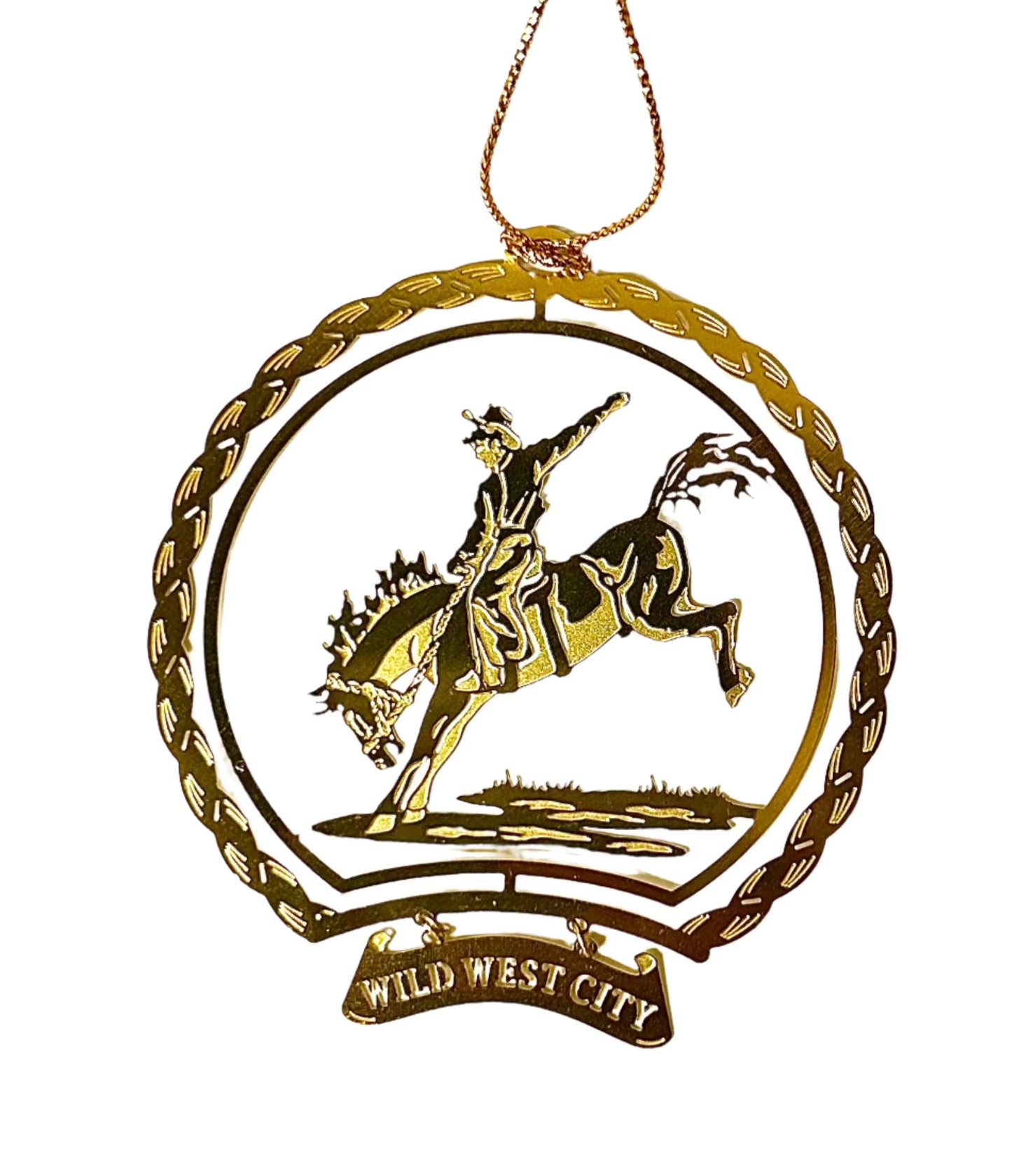 Wild West City Holiday Ornament