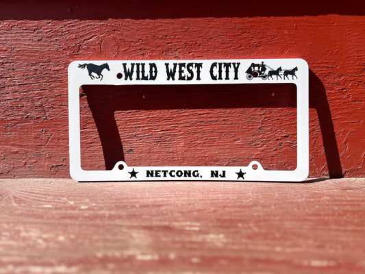 Wild West City License Plate Frame