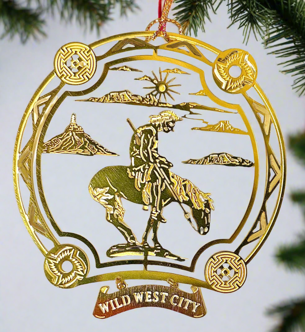 Wild West City Holiday Ornament