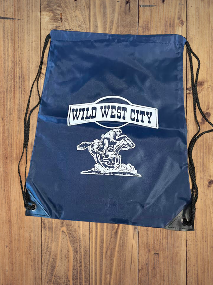 Wild West City Drawstring Backpack