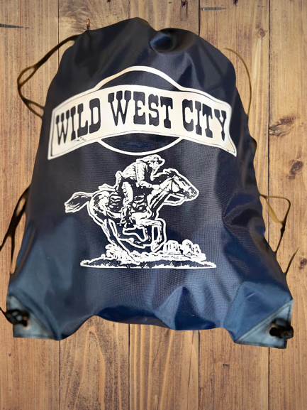 Wild West City Drawstring Backpack