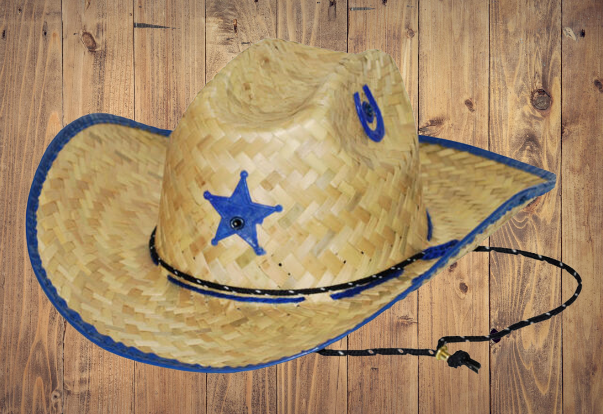 Straw Sheriffs Cowboy Hat