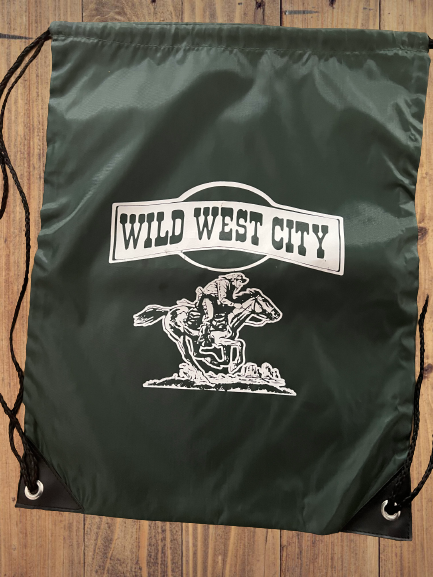 Wild West City Drawstring Backpack