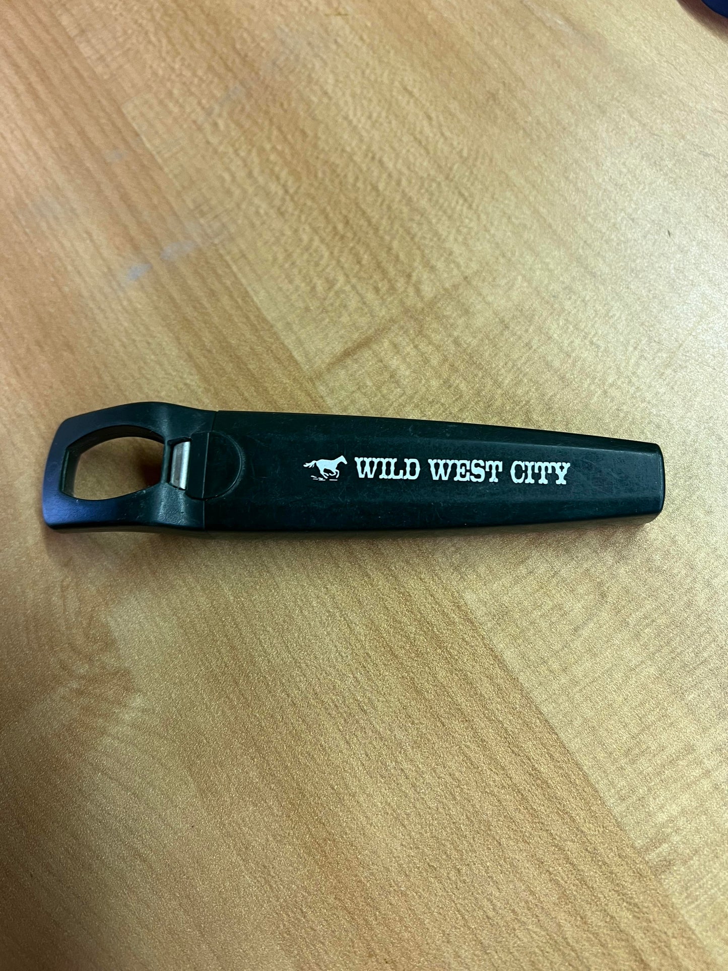 Novelty Wild West City Bottle Opener/corkscrew